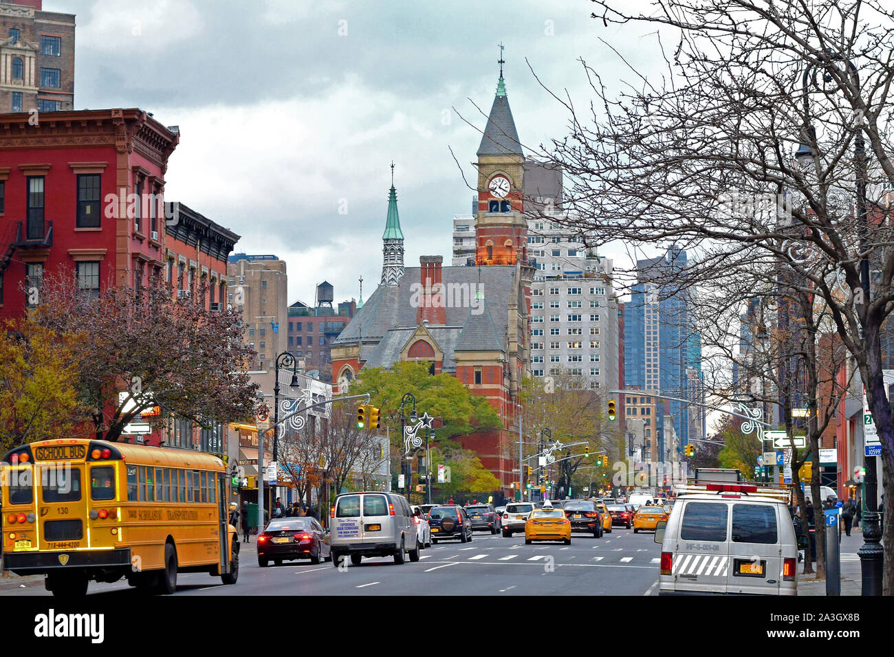 New York City, la parte inferiore di Manhattan, one world trade center, occhio, Memorial. Foto Stock