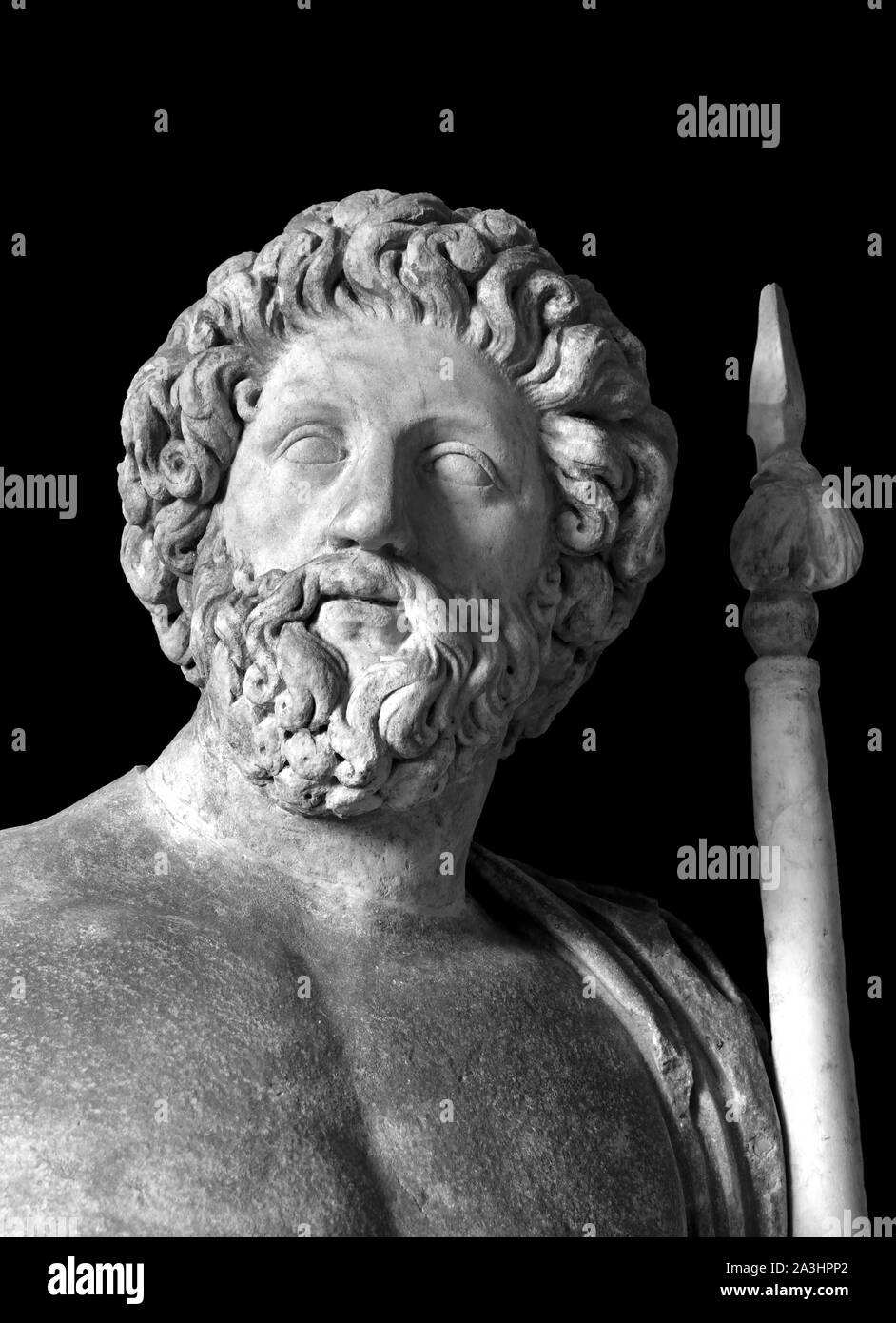 Zeus, il dio del cielo - il dio del cielo, master dell'Olimpo. Italia ispirato da una statua greca. 2 ° secolo AC. Collezione Borghese.greco, Grecia, Romano, Italia. Foto Stock