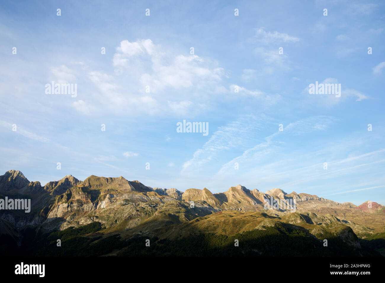 Sunrise in Valle di Canfranc Foto Stock