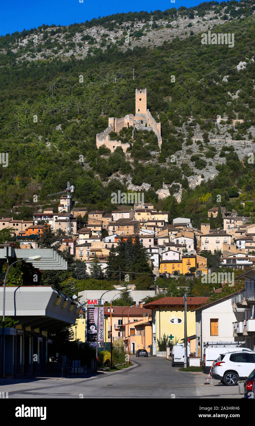 San Pio delle camere nella regione Abruzzo d'Italia. Foto Stock