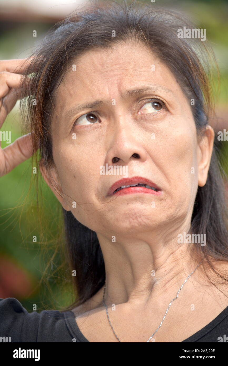 Un Gramma con il morbo di Alzheimer Foto Stock