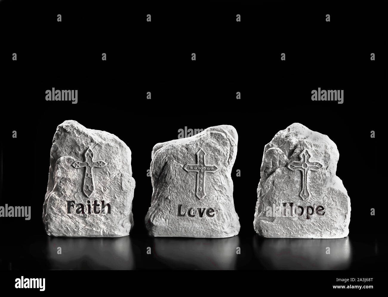 Fede,l'amore e la speranza con la camera per il vostro tipo. Foto Stock