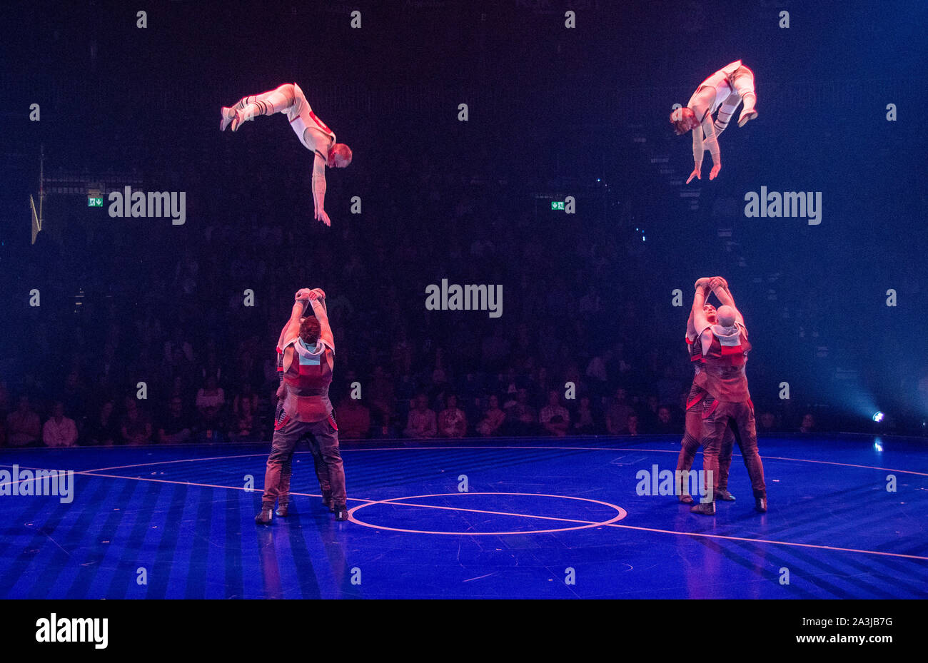 Barcellona cataluya España 09/10/209, Messi 10 dal Cirque du Solei presentado por Rakuten, es una experiencia alucinante e inspiradora para los fans qu Foto Stock