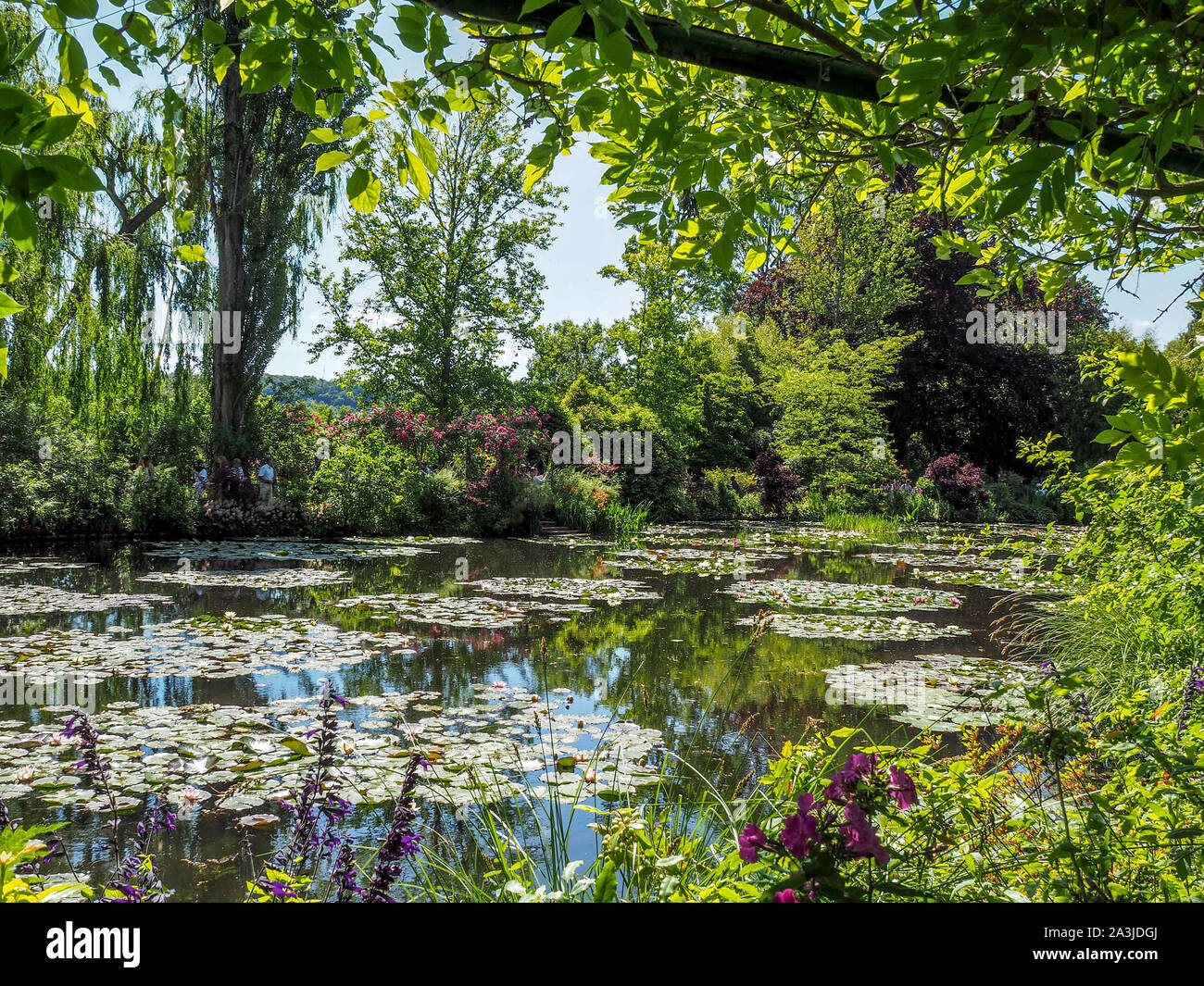 Di Monet Giardino a Giverny, Francia Foto Stock