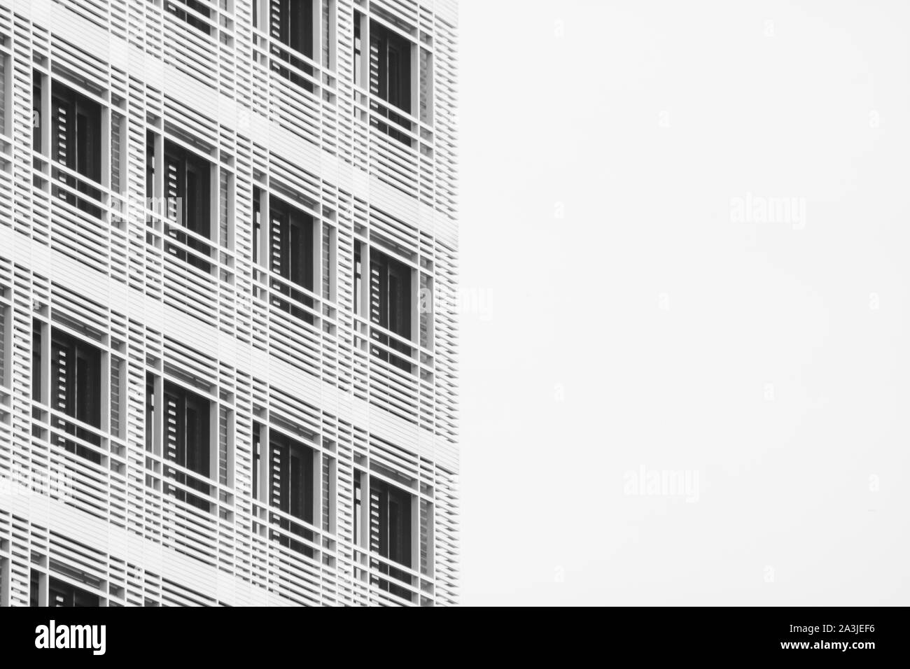 Facciata di un edificio di moderna costruzione Foto Stock