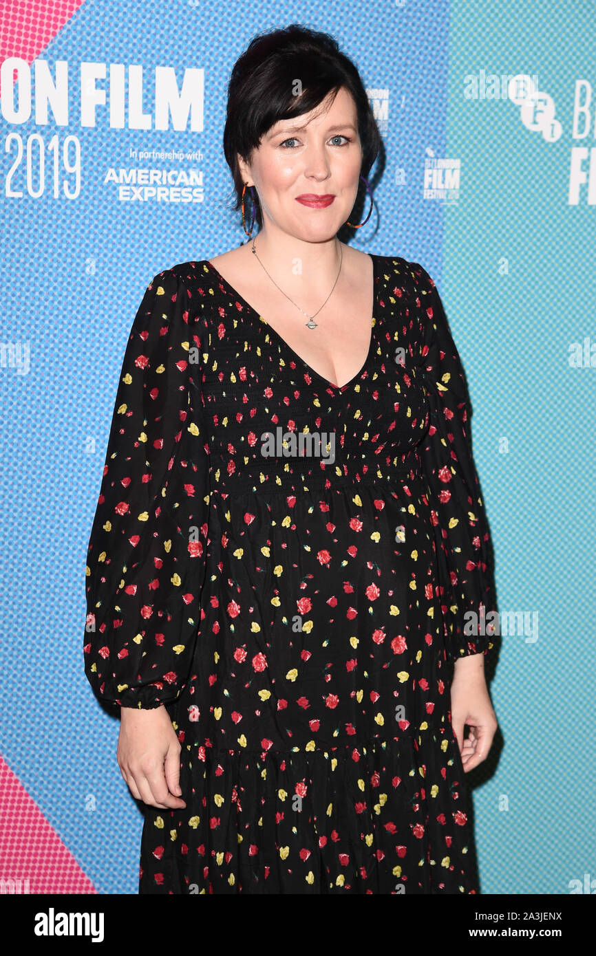 Londra, Regno Unito. 08 ott 2019. Londra, Regno Unito. Ottobre 08, 2019: Alice Lowe arrivando per "eterna bellezza' di screening come parte del London Film Festival 2019 a NFT South Bank di Londra. Immagine: Steve Vas/Featureflash Credito: Paul Smith/Alamy Live News Foto Stock