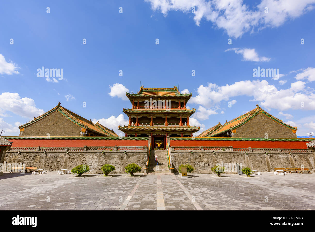 Liaoning, Cina - 29 agosto 2016: all'interno di Shenyang storico Museo del Palazzo Imperiale (Mukden Palace) aperto al pubblico. Foto Stock