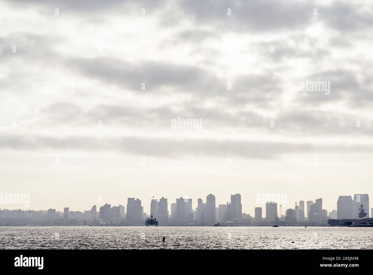 San Diego Skyline e porto. San Diego, California. Foto Stock