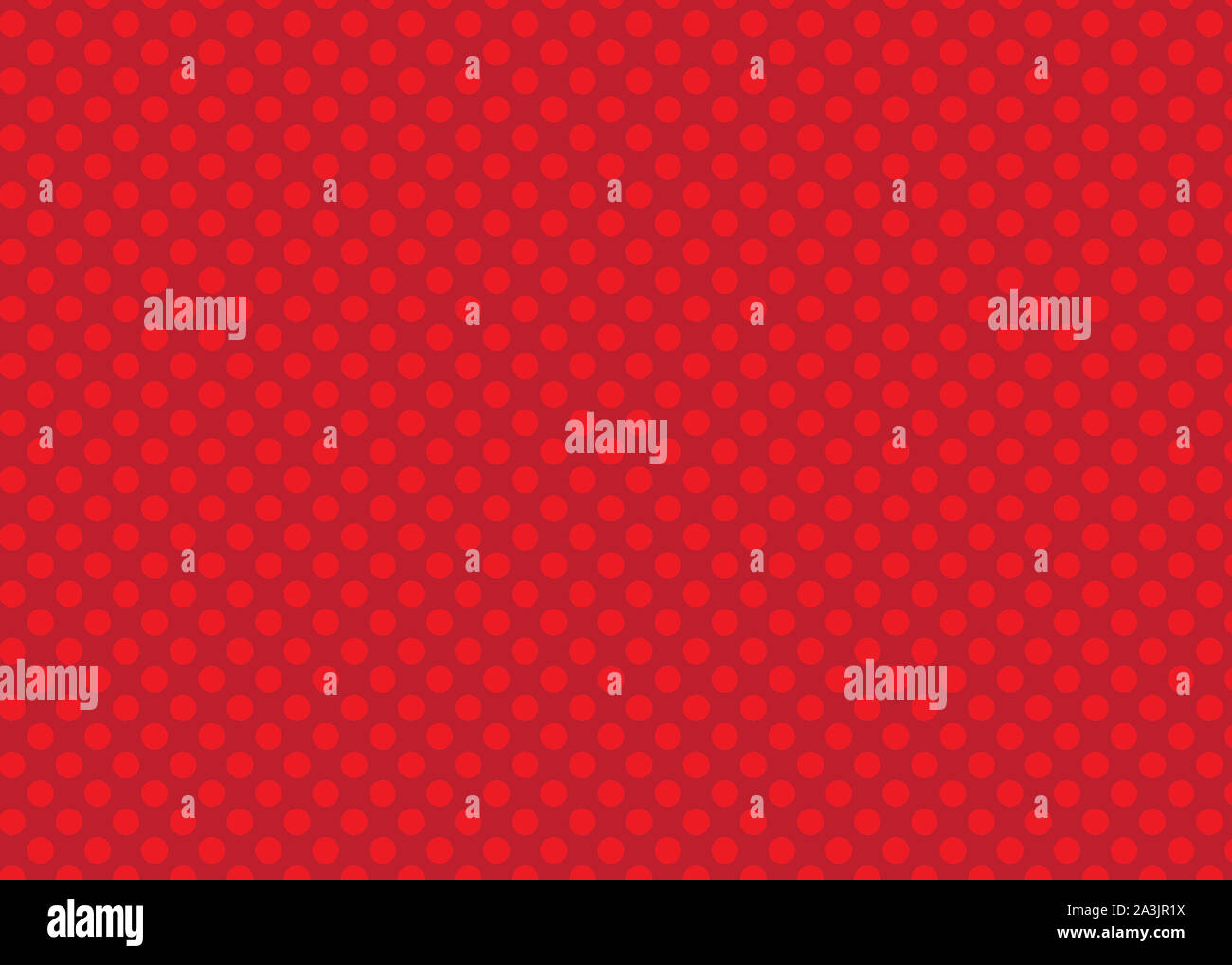 Red polka dot pattern per Natale sfondo o graphic art design, eleganti colori vacanze in carta da parati decorativa o materiale cartaceo Foto Stock