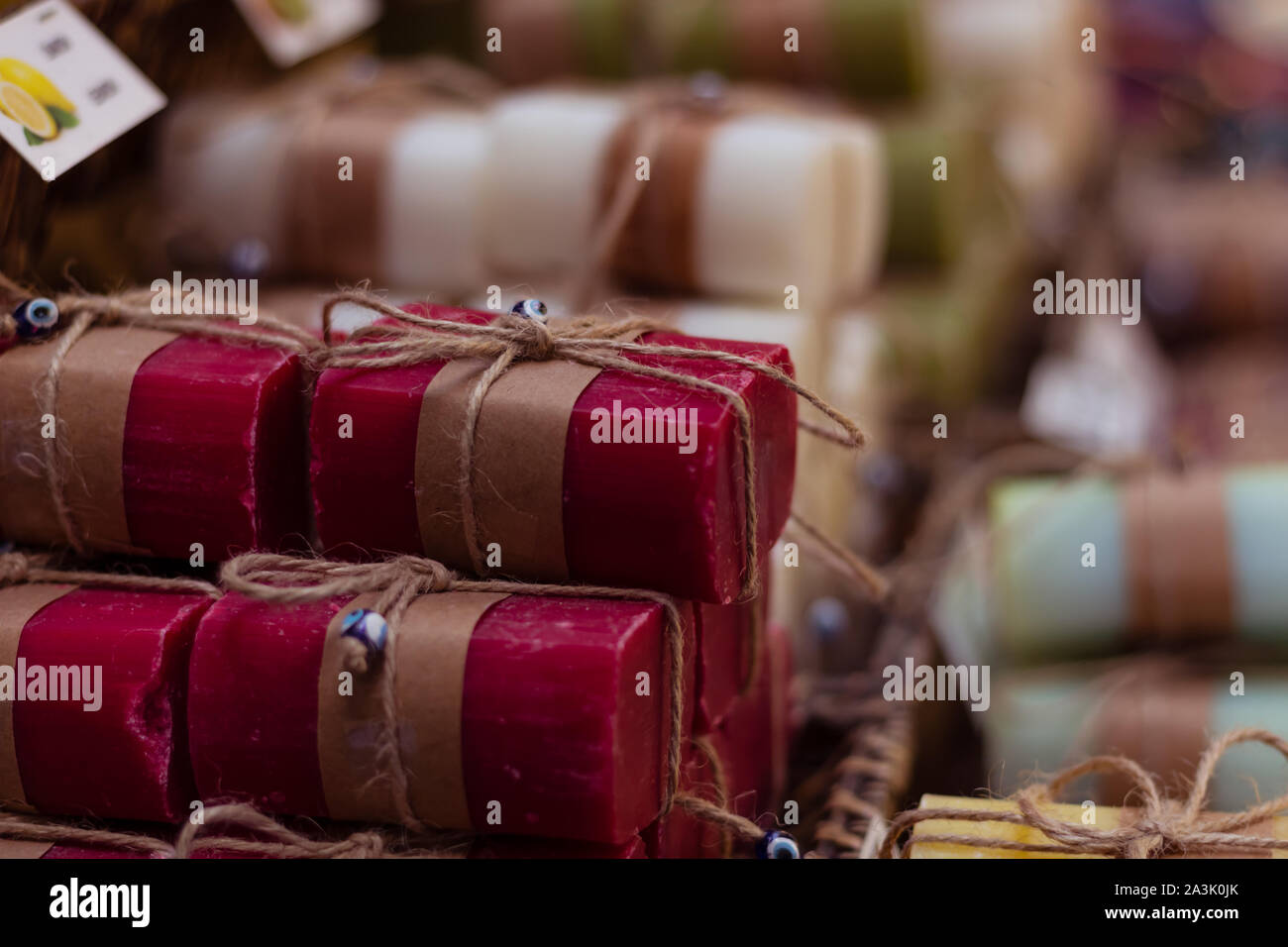 Barre di sapone Foto Stock