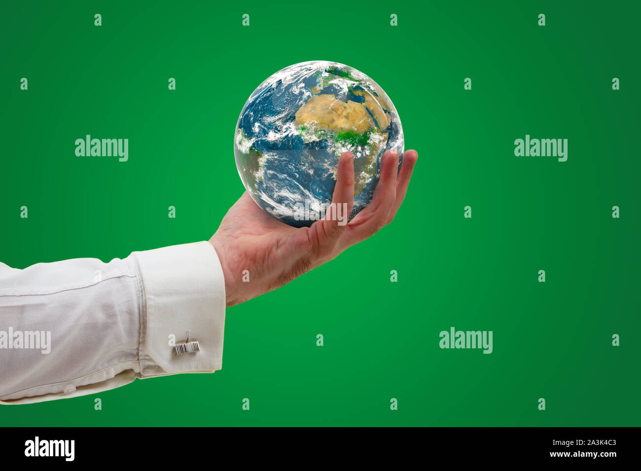 Salvare il pianeta, illustrazione Foto Stock