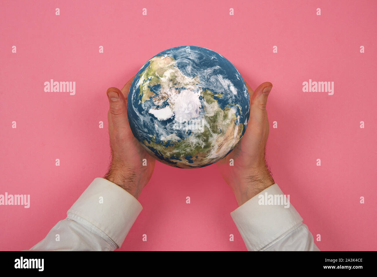 Salvare il pianeta, illustrazione Foto Stock