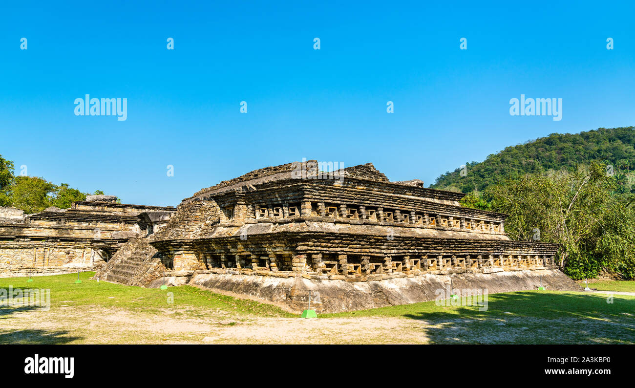 La Piramide di El Tajin, un pre-colombiano sito archeologico in Messico Foto Stock