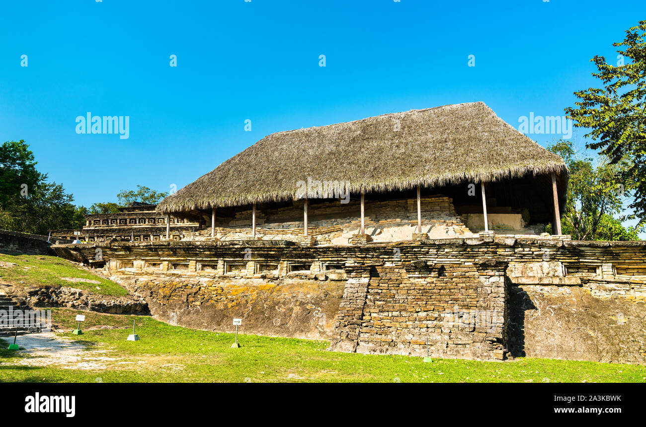 El Tajin, un pre-colombiano sito archeologico nel sud del Messico Foto Stock