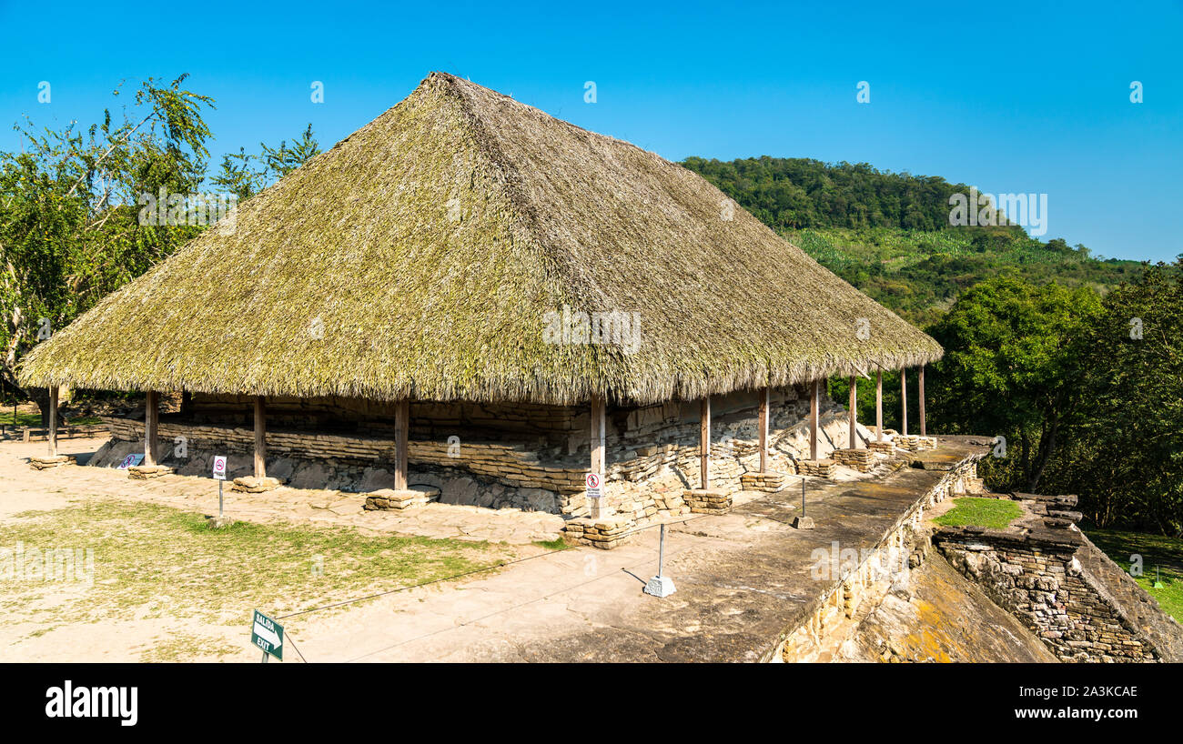 El Tajin, un pre-colombiano sito archeologico nel sud del Messico Foto Stock