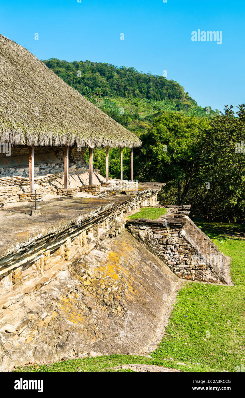 El Tajin, un pre-colombiano sito archeologico nel sud del Messico Foto Stock