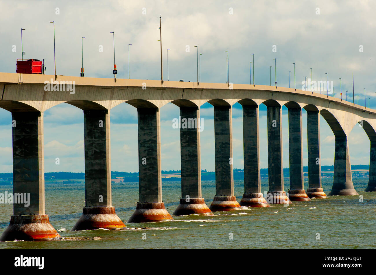 Confederazione Bridge - Northumberland Strait - Canada Foto Stock
