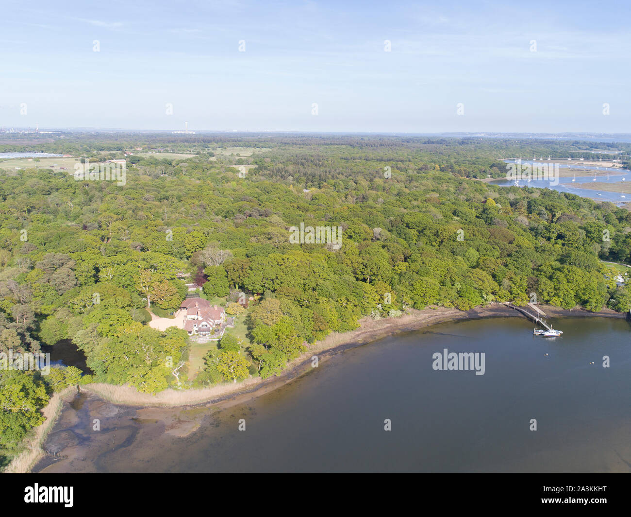 Le foto aeree di fiume Foto Stock