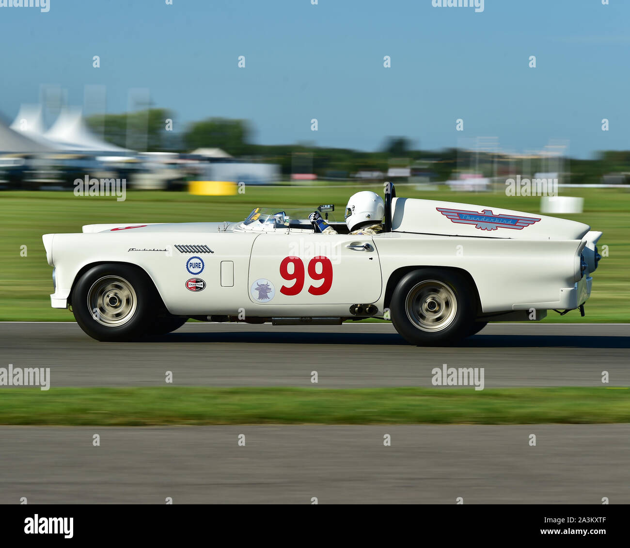 Bill Pastore, Ford Thunderbird Battlebird, Freddie Marzo Memorial Trophy, auto sportive, 1952 al 1955, Goodwood 2019, settembre 2019, automobil Foto Stock