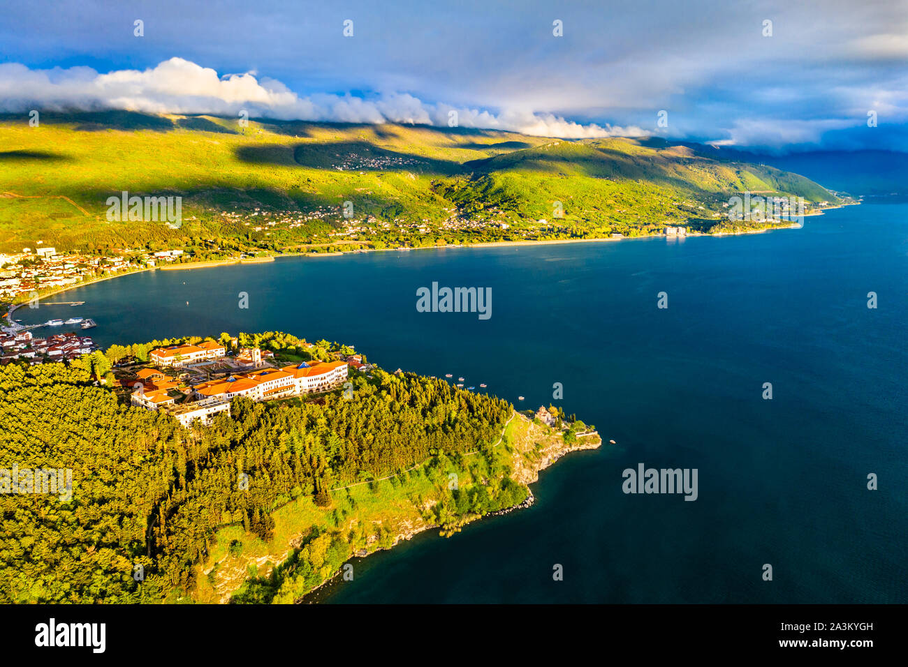 Plaosnik, un sito archeologico e il luogo santo a Ohrid Macedonia nord Foto Stock