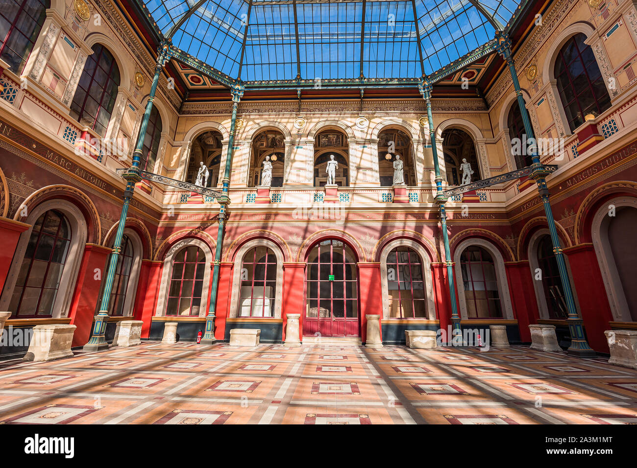 Parigi, Francia, 21 settembre 2019 : interni e le decorazioni della Ecole des Beaux Arts, 21 settembre 2019, a Parigi, Francia Foto Stock