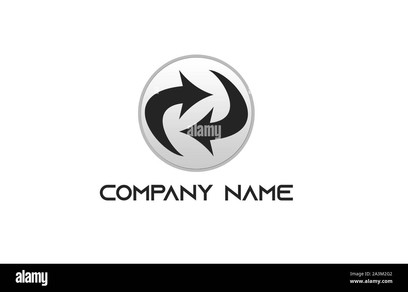 Un logo che è stato progettato nel caso in cui qualcuno ha bisogno di creare un brand. Illustrazione Vettoriale
