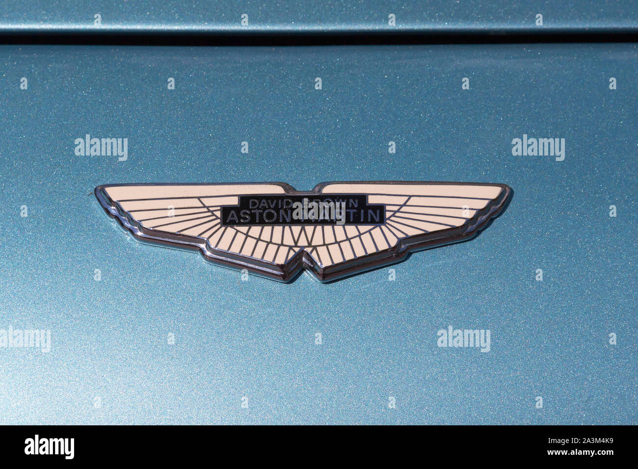 Emblema della Aston Martin Foto Stock