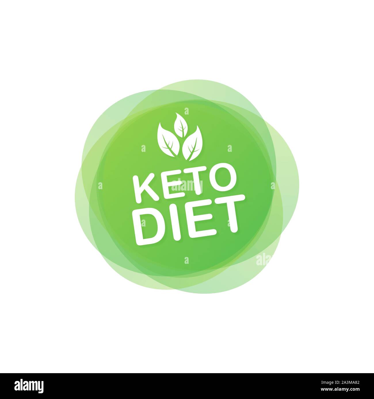 Dieta Ketogenic segno del logo. Dieta cheto. Illustrazione Vettoriale Illustrazione Vettoriale