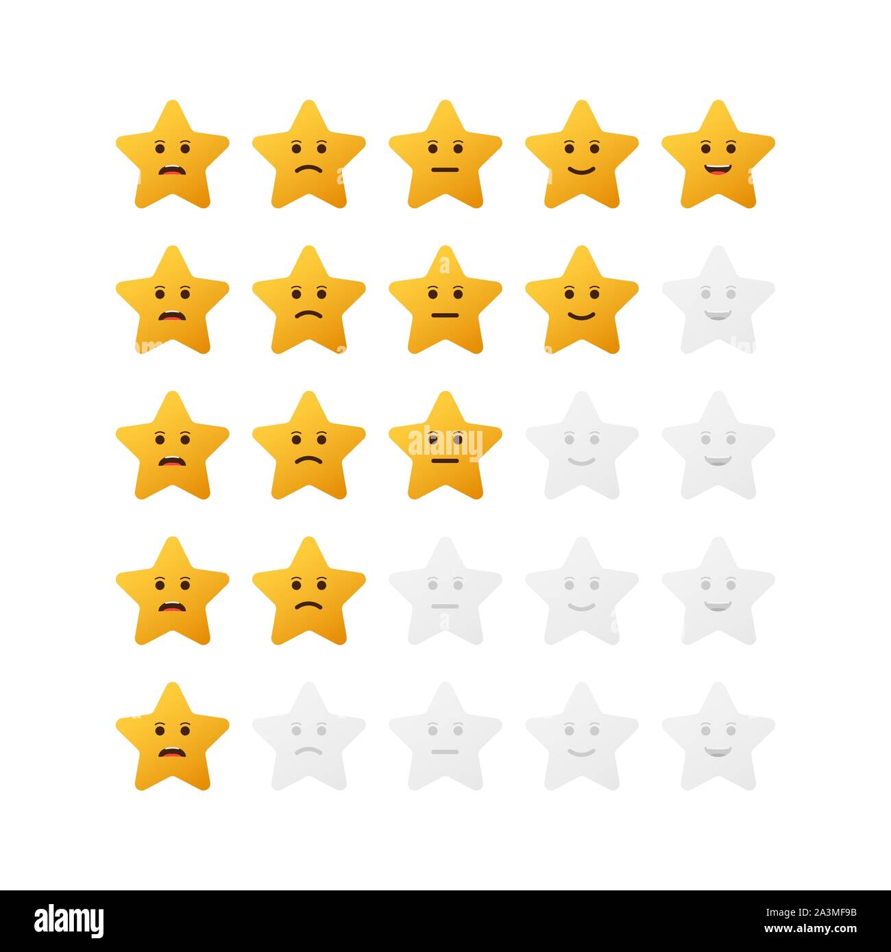 5 stelle icona illustrazione vettoriale EPS10. Badge isolato per il sito web o app. Vettore illustrazione stock. Illustrazione Vettoriale