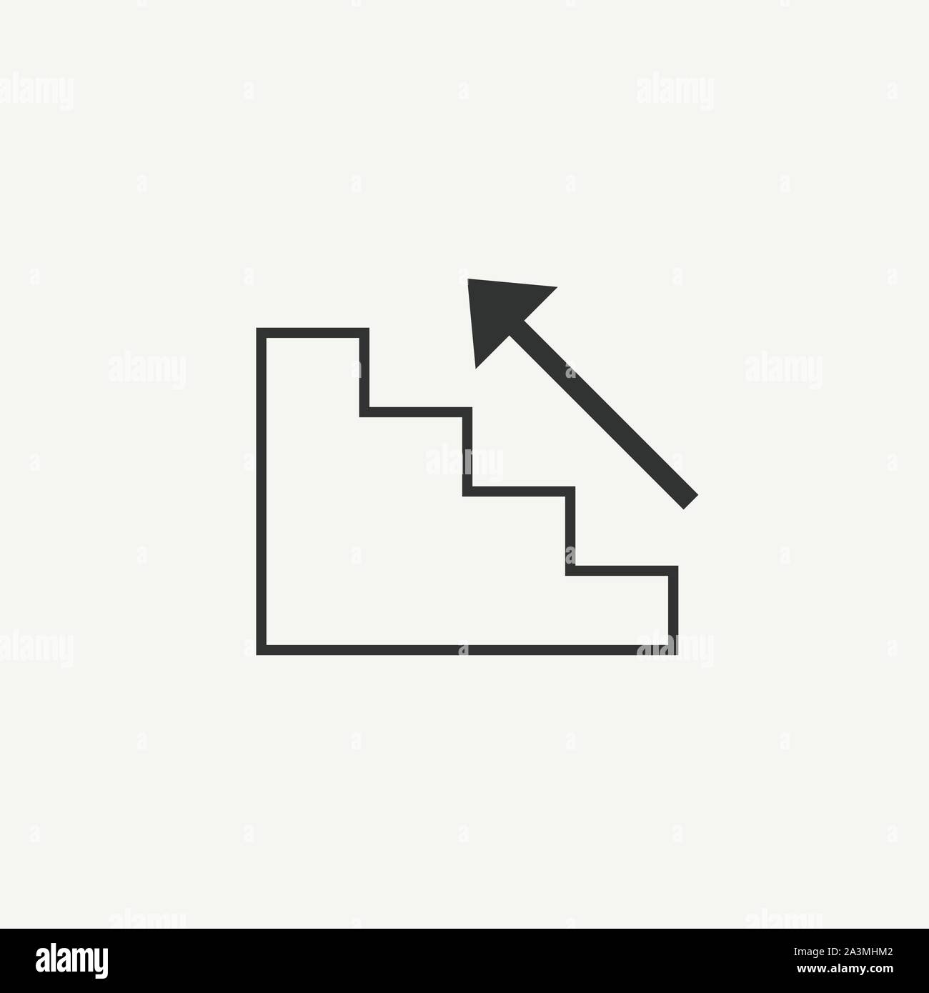 Scale, scale, up icona. Illustrazione Vettoriale, design piatto. Illustrazione Vettoriale Scale, scale, up icona. Illustrazione Vettoriale, design piatto. Illustrazione Vettoriale