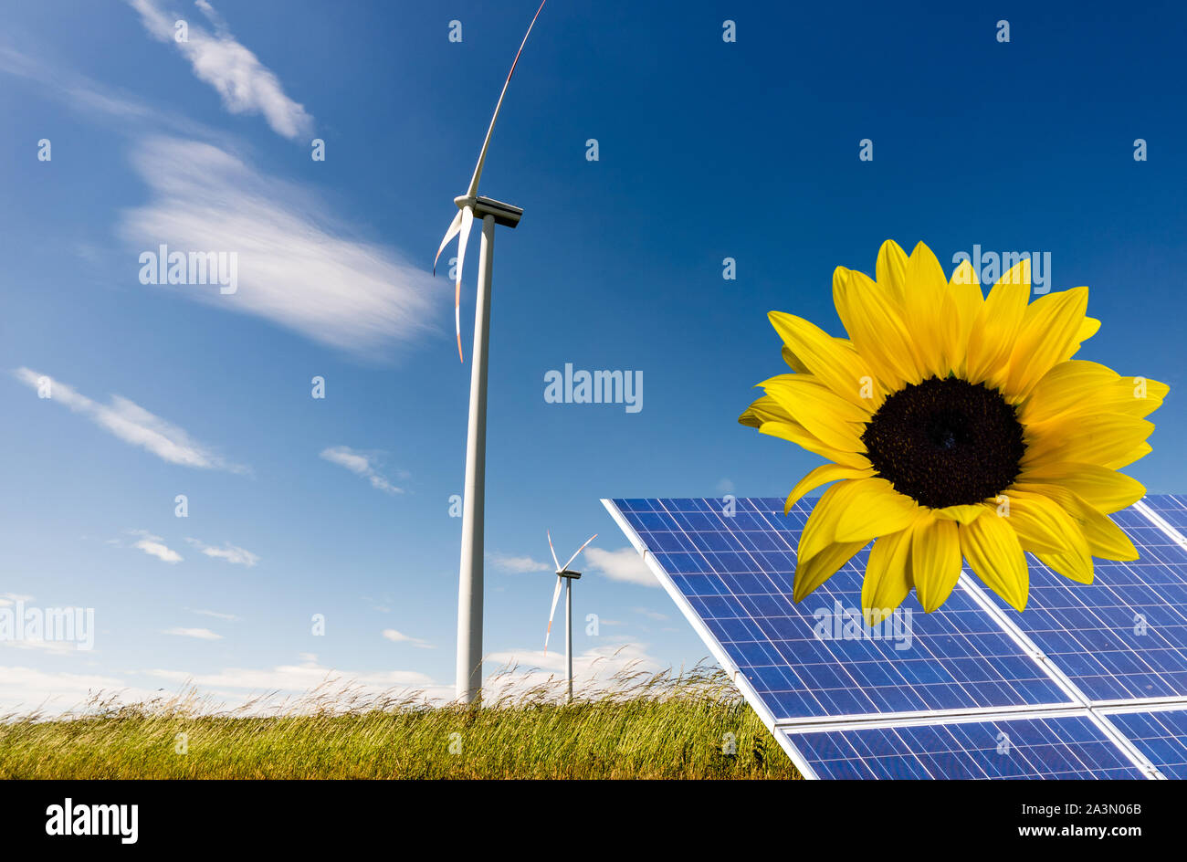 Alternativa Eco concetto energetico Foto Stock