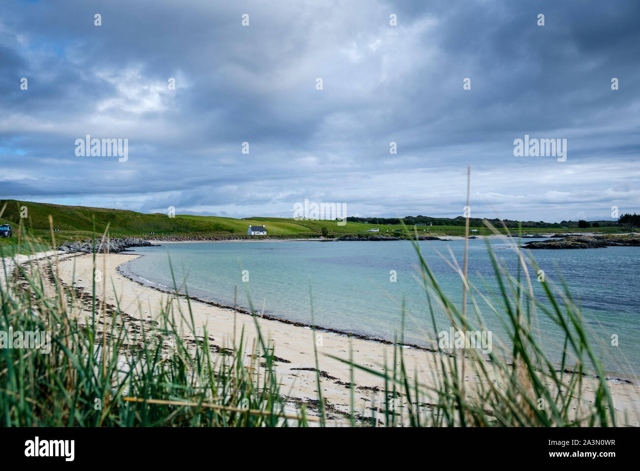 Arisaig Lochaber Inverness-shire Highland Scozia nella luce della sera Foto Stock