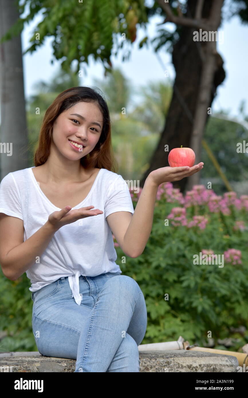 Femmina e la felicità Foto Stock