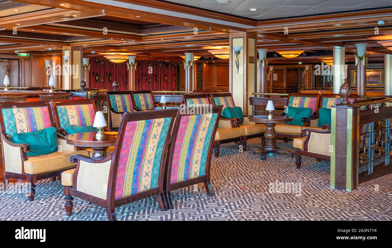 Decorazioni per arredamento a bordo della Royal Caribbean Cruise Ship serenata dei mari. Foto Stock
