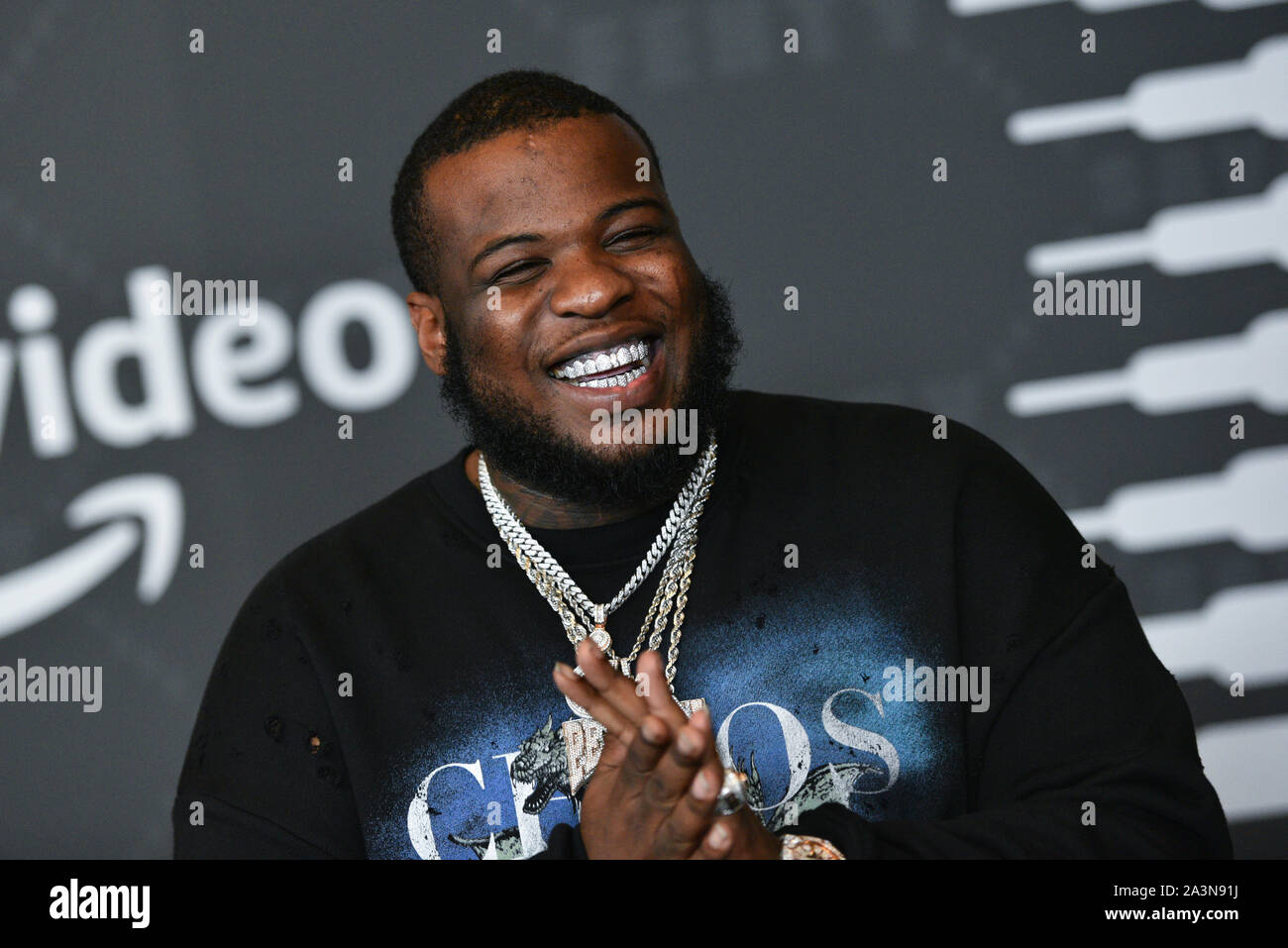 Maxo Kream assiste il Savage x Fenty gli arrivi durante la settimana della moda di New York presso Barclays Center il 10 settembre 2019 a New York City. Foto Stock