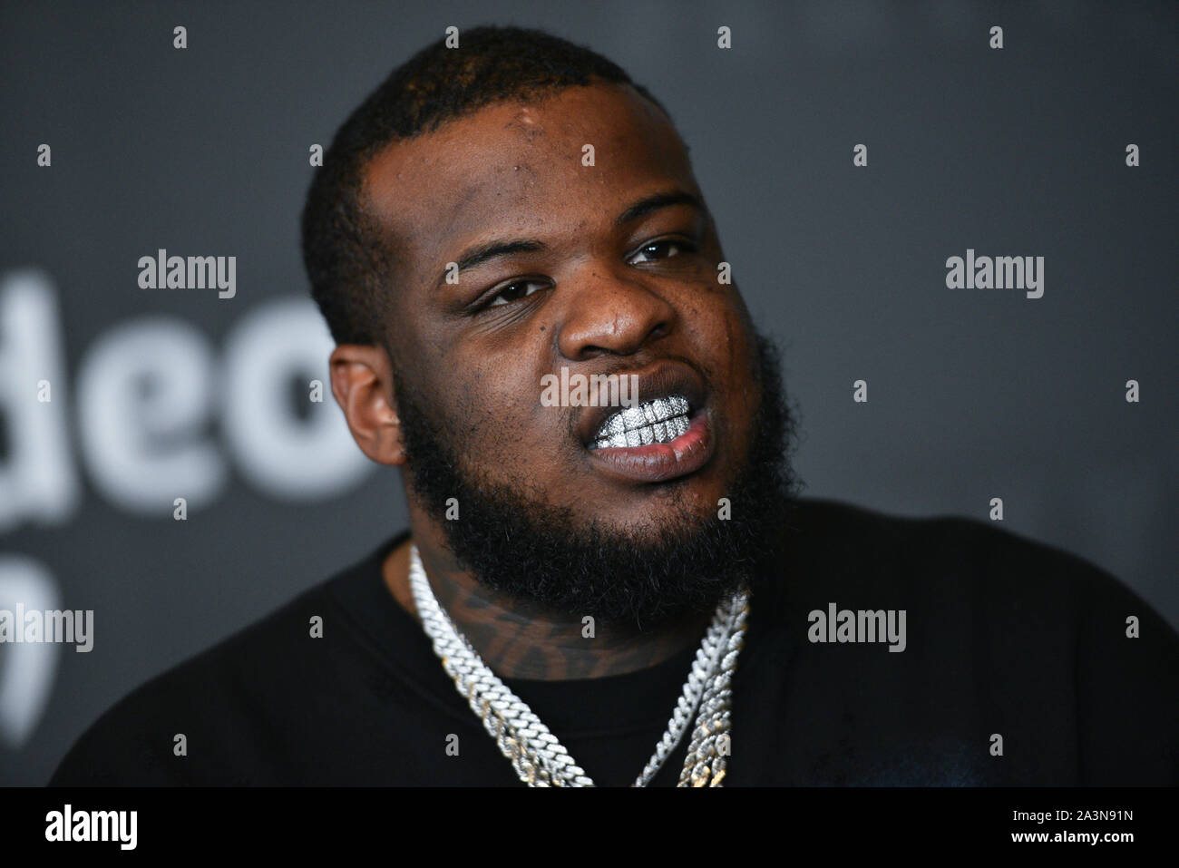 Maxo Kream assiste il Savage x Fenty gli arrivi durante la settimana della moda di New York presso Barclays Center il 10 settembre 2019 a New York City. Foto Stock