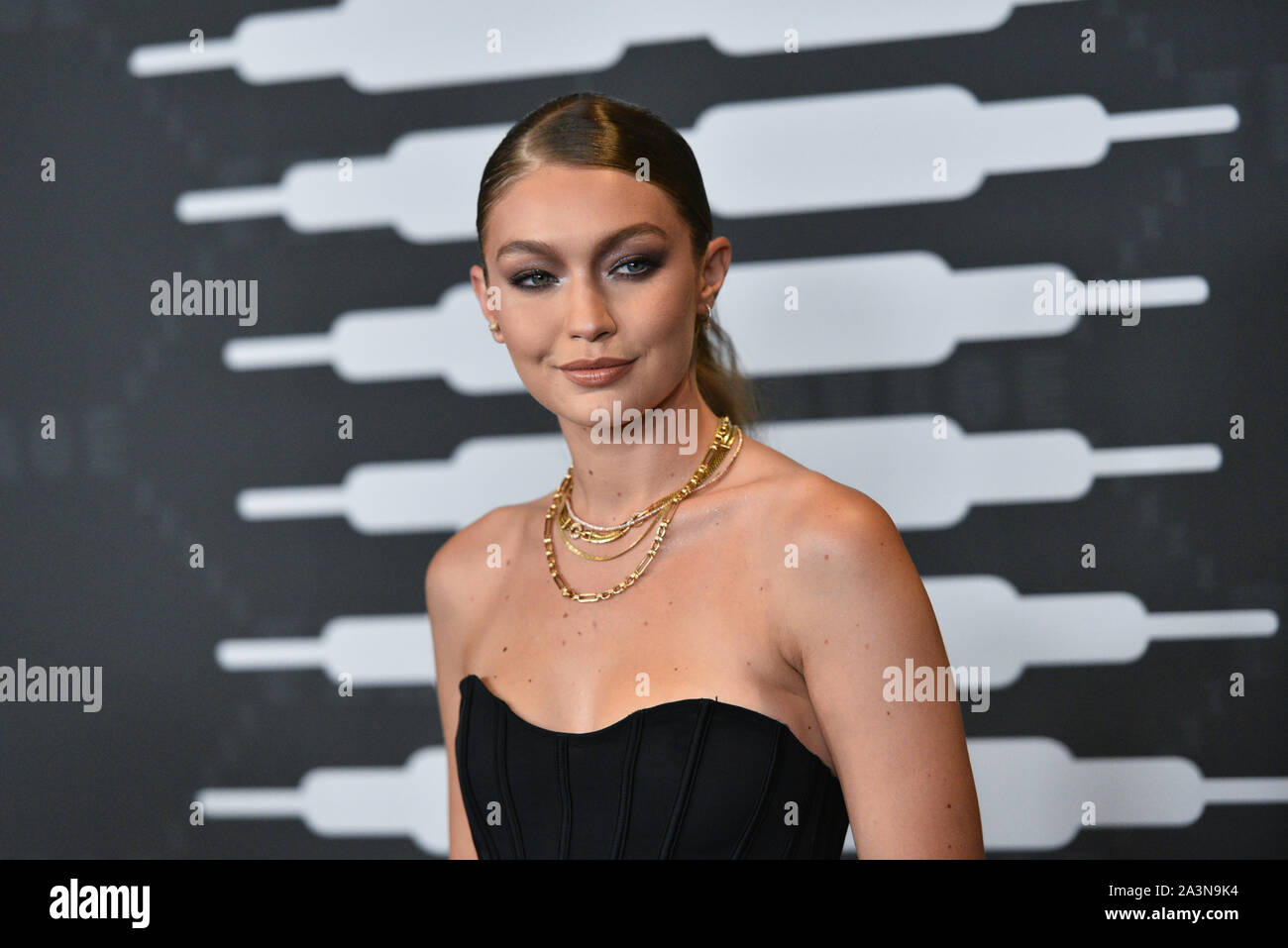 Gigi Hadid assiste il Savage x Fenty gli arrivi durante la settimana della moda di New York presso Barclays Center il 10 settembre 2019 a New York City. Foto Stock