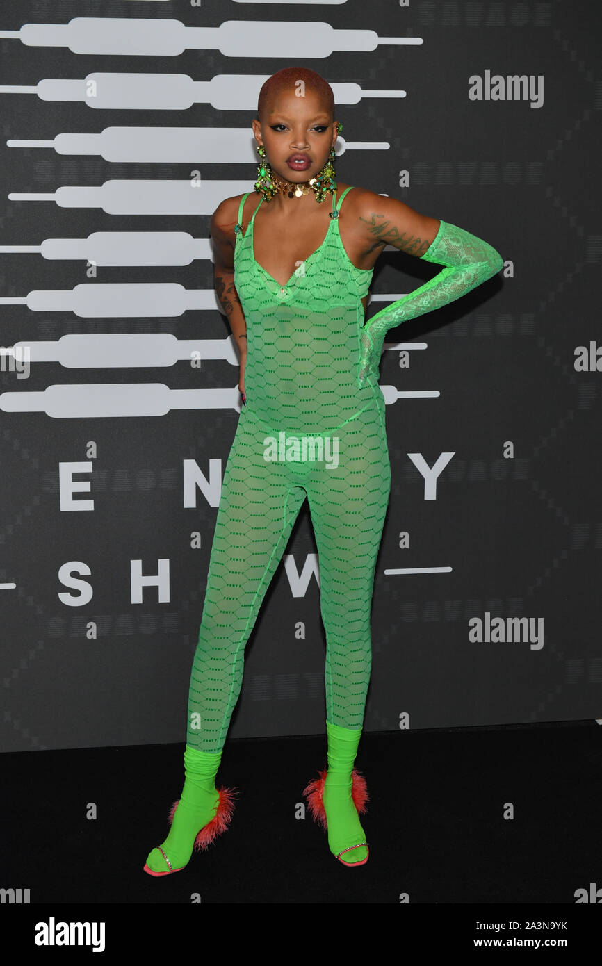 Slick boschi assiste il Savage x Fenty gli arrivi durante la settimana della moda di New York presso Barclays Center il 10 settembre 2019 a New York City. Foto Stock