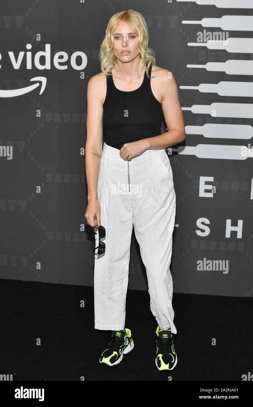 Lauren Wasser assiste il Savage x Fenty gli arrivi durante la settimana della moda di New York presso Barclays Center il 10 settembre 2019 a New York City. Foto Stock