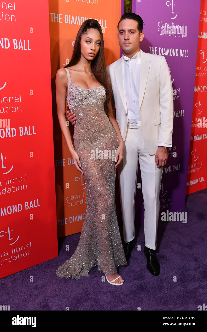 Quinto annuale Clara Lionel Fondazione sfera di Diamante, arrivi, Cipriani Wall Street, New York, Stati Uniti d'America - 12 set 2019 - G-Eazy e Yasmin Wijnaldum Foto Stock