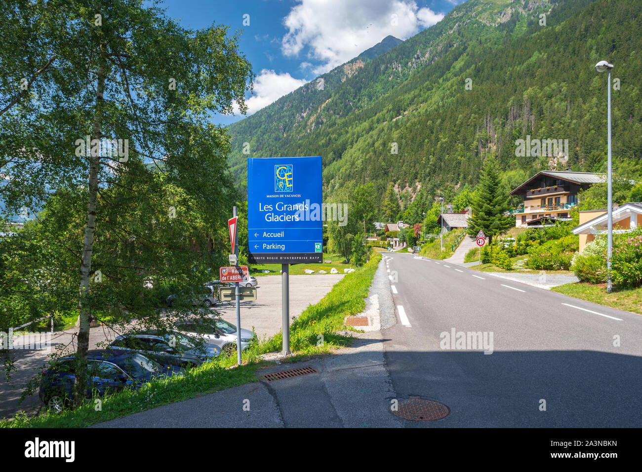Casa Vacanze 'Les grands Glaciers' a Chamonix, Francia Foto Stock