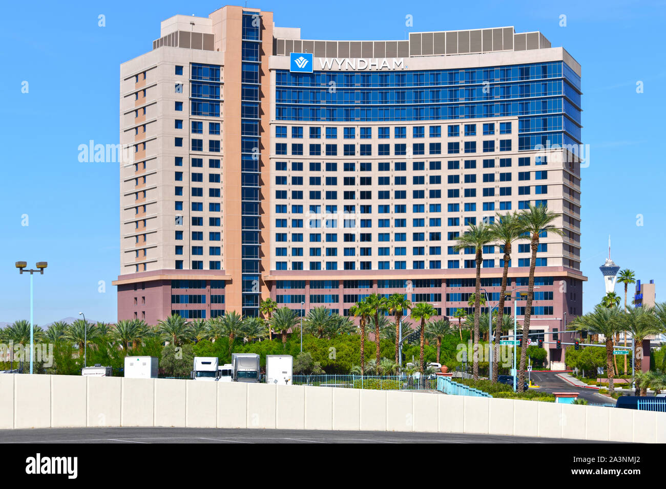Wyndham Deserto Blu. Las Vegas NV, STATI UNITI D'AMERICA 27-09-18 urbana di questo hotel di lusso offre servizi e accessori di un elite resort. Foto Stock