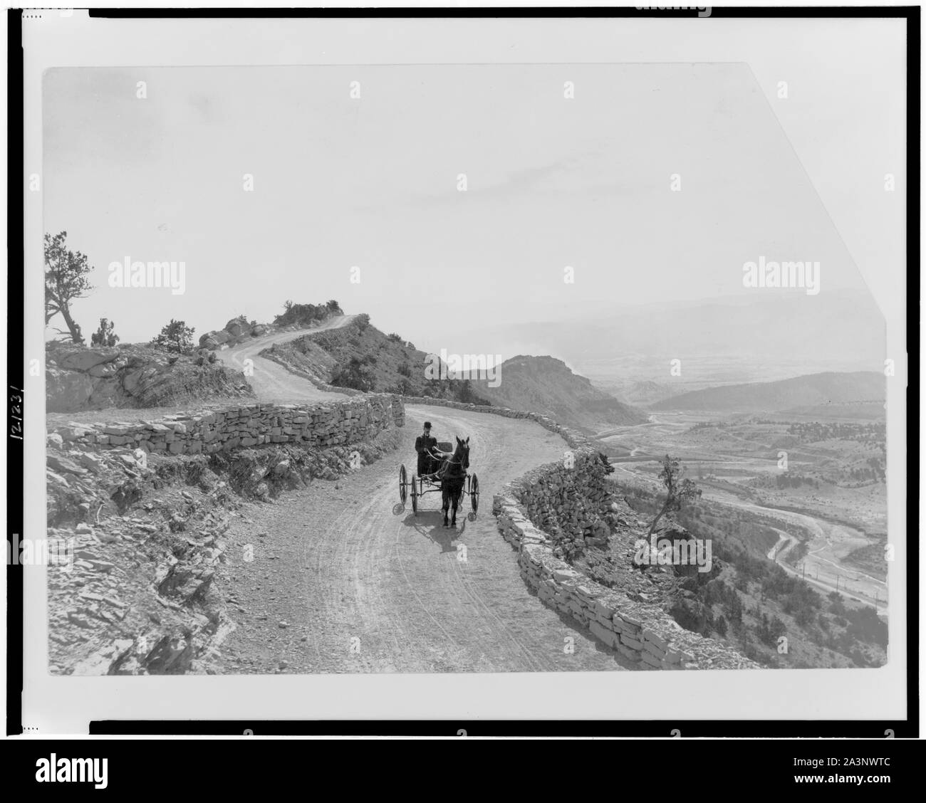 Sky line Drive, vicino alla città di Canon, Colorado - su Denver & Rio Grande Railroad Foto Stock
