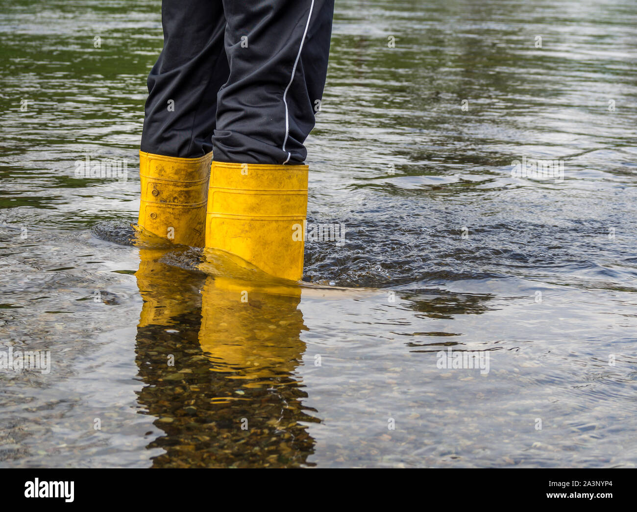 Stivali in acqua alta Foto stock - Alamy