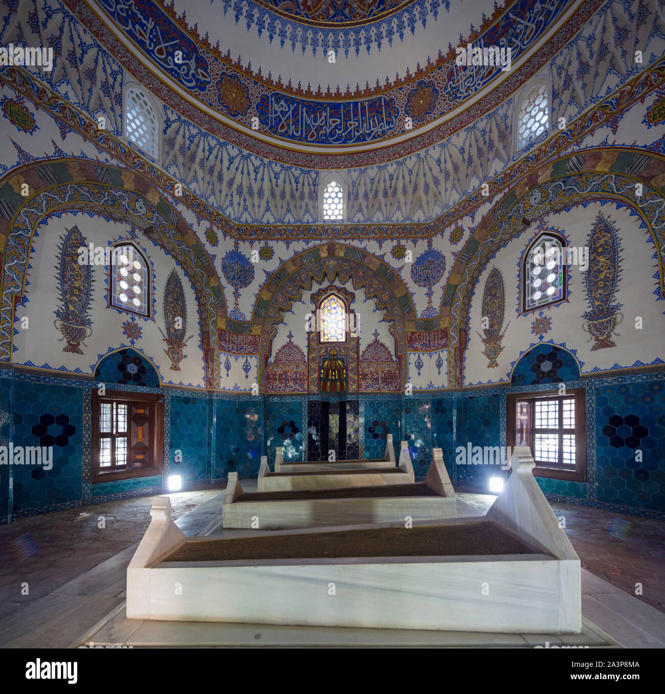 Tomba di Cem Sultan, complesso Muradiye di Bursa, Turchia Foto Stock