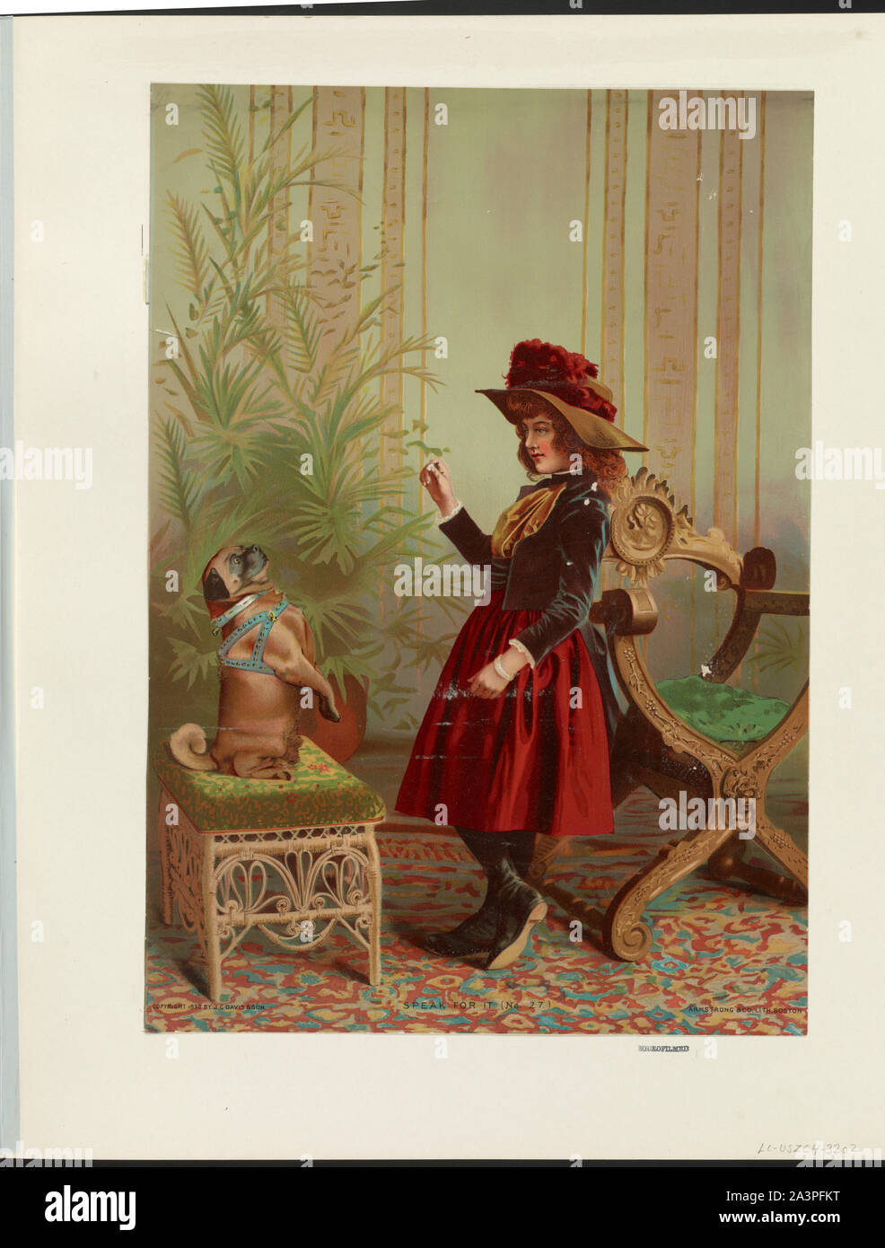 Parlare per it / Armstrong & Co. Lith., Boston. Foto Stock