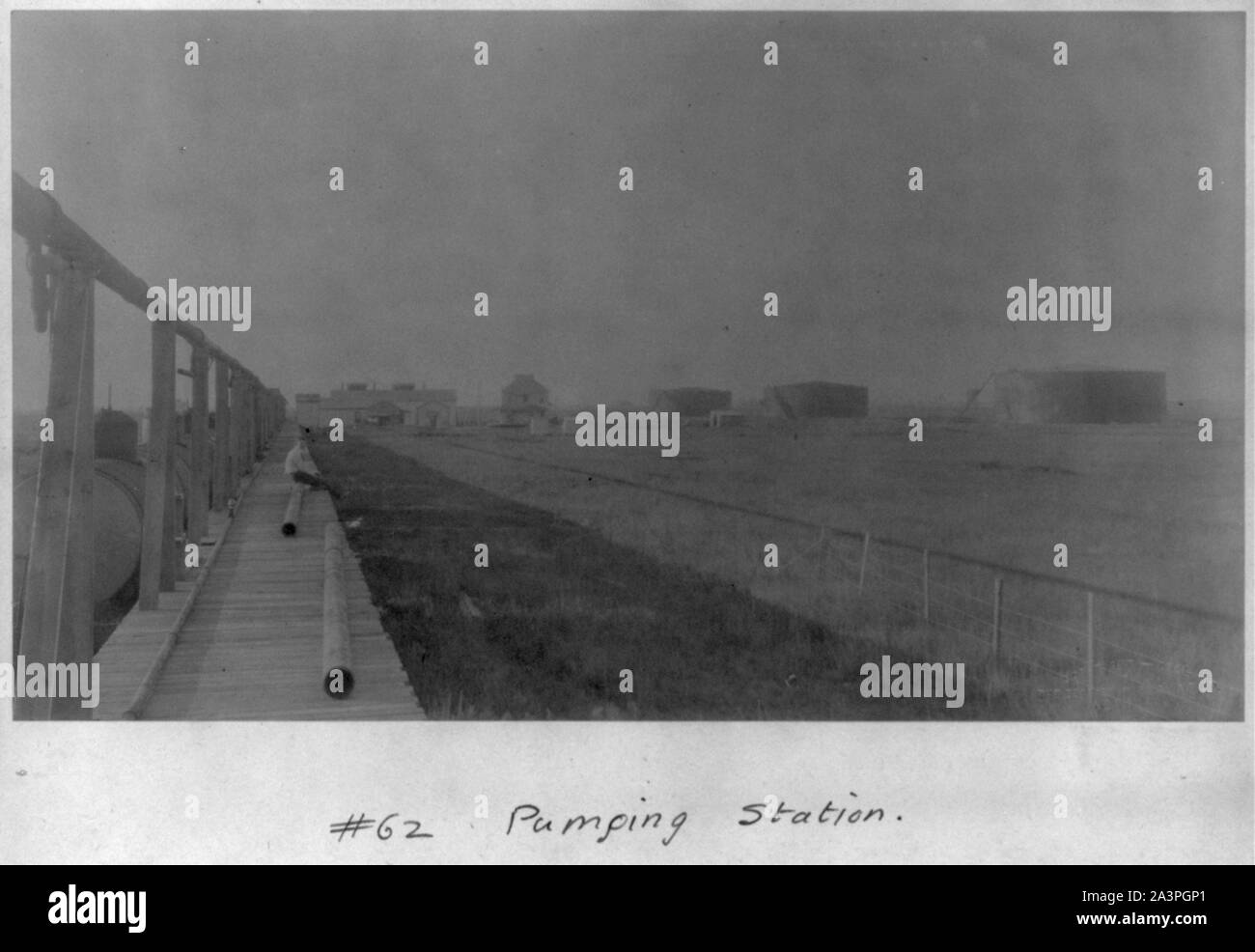 Spindletop, Beaumont, Porto Arthur e vicinanze, Texas - industria petrolifera: Stazione di pompaggio Foto Stock