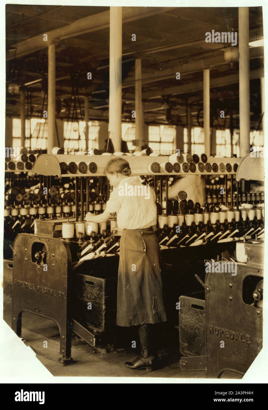 Print Spooler offerte - 14 anni. Berkshire Cotton Mills. Foto Stock