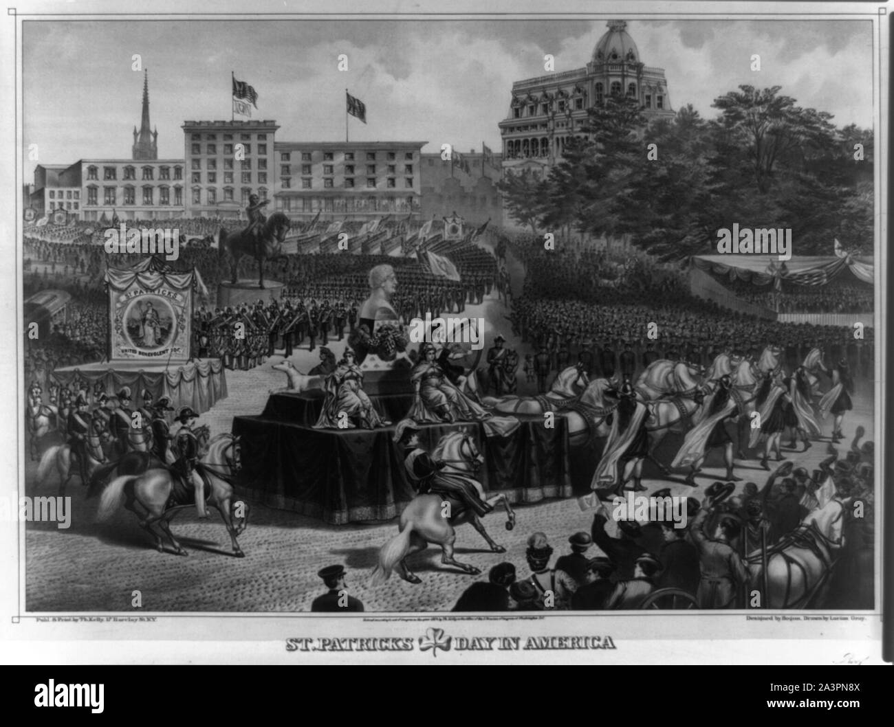 San Patrizio giorno in America Foto Stock