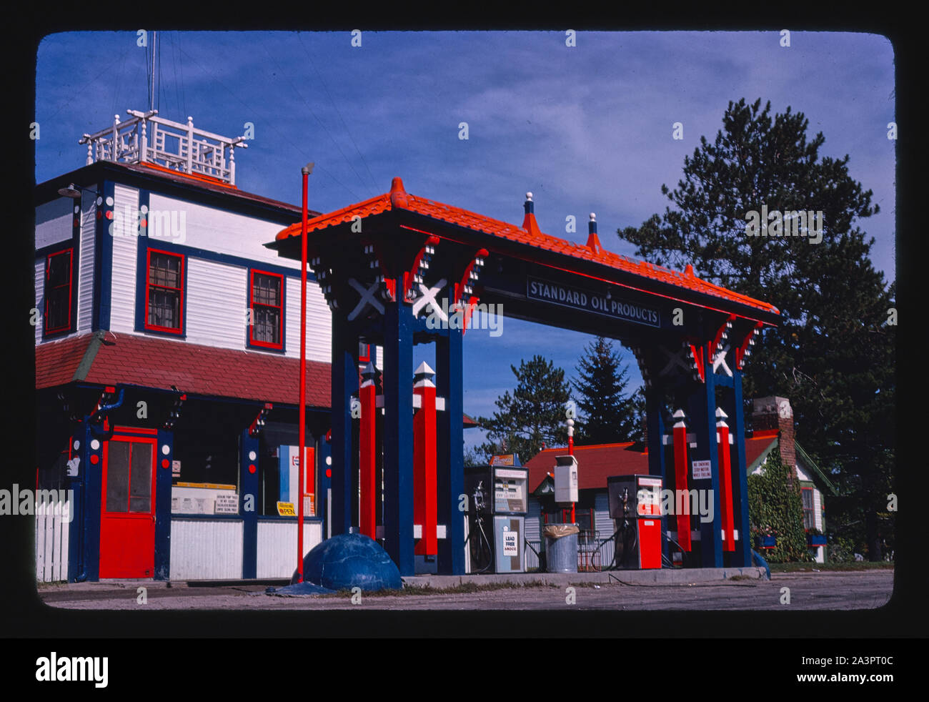 Standard di gas, Bena, Minnesota Foto Stock